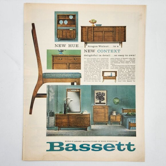 Vintage Atlas Plycron Tire Ancient Age Bourbon Bassett Furniture Print Ads - Picture 3 of 3